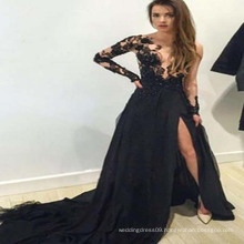 Bangkok Cheap Black Formal Long Evening Dresses for Wedding Guest